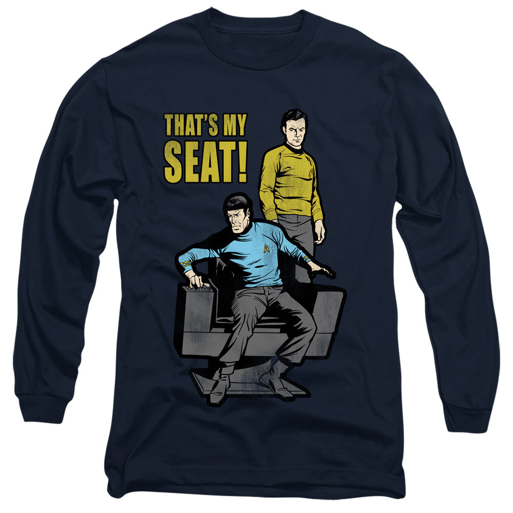 Men's Star Trek Tos My Seat Long Sleeve Tee product image 1