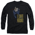 Men's DC Comics Superman I Love Nerds Long Sleeve Tee product image 1