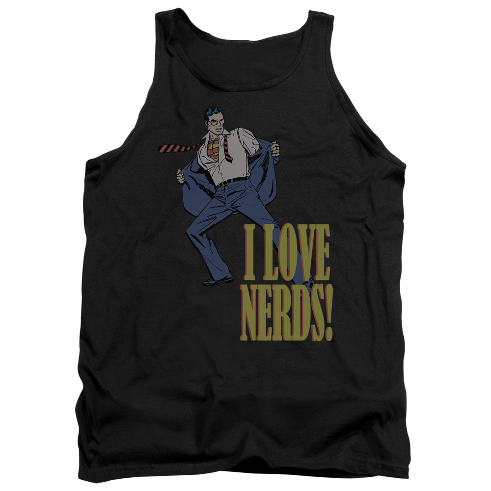 DC Comics Superman I Love Nerds Tank Top