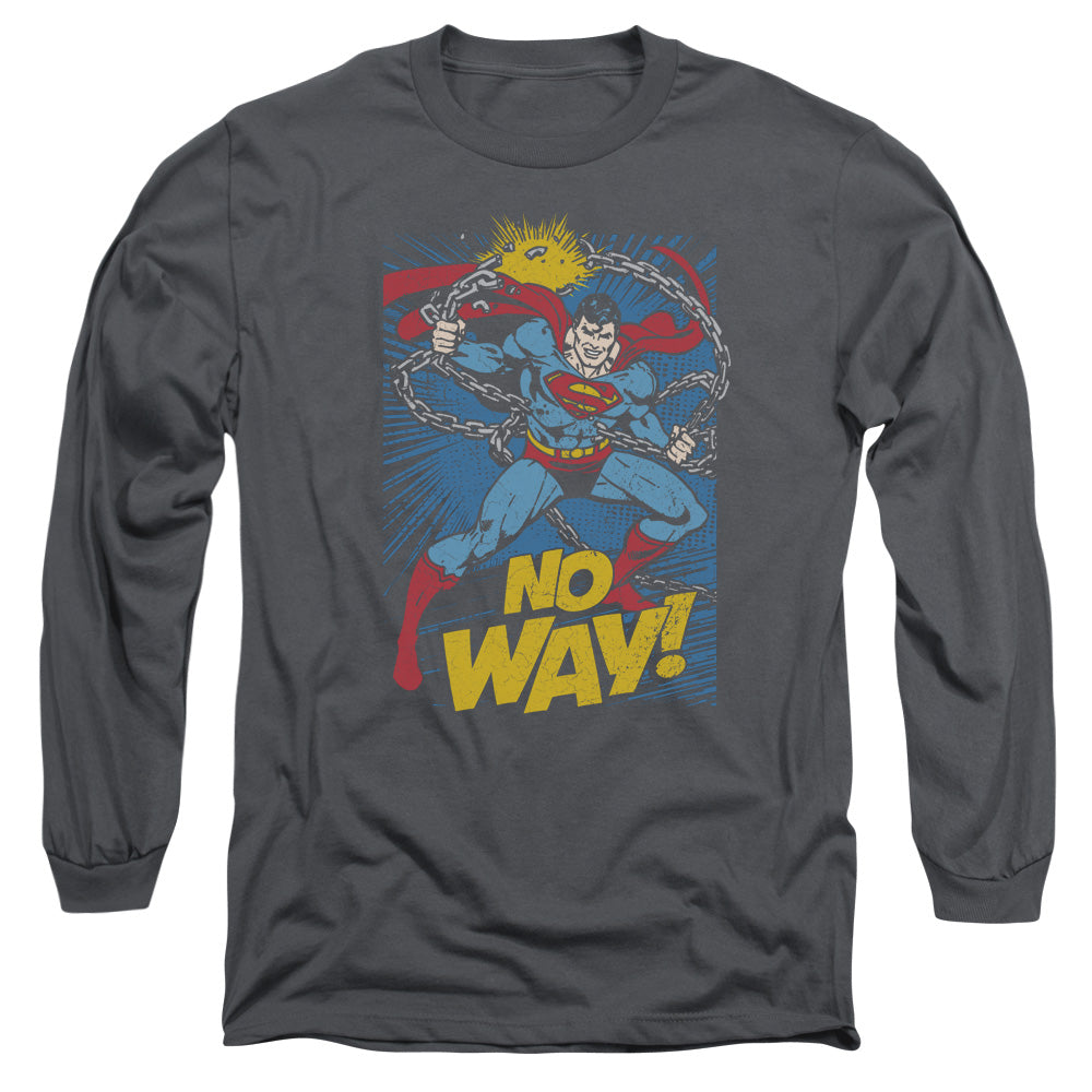 Men's DC Comics Superman No Way Long Sleeve Tee product image 1