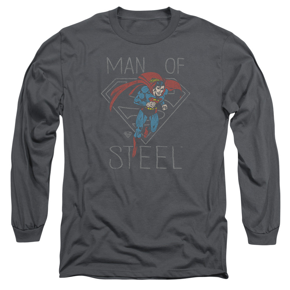 Men's DC Comics Superman Hardened Heart Long Sleeve Tee product image 1