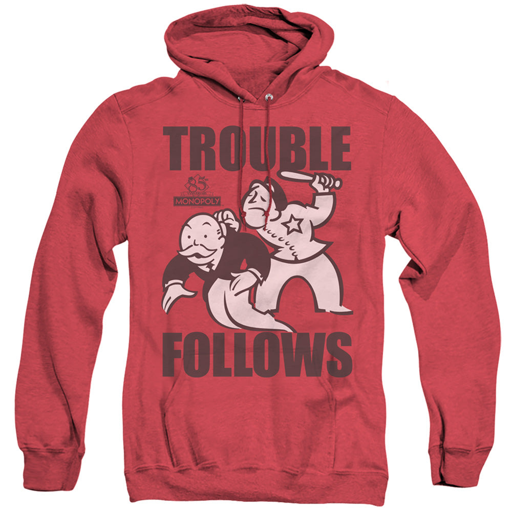 Men's Monopoly Trouble Follows Heather Pullover Hoodie product image 1