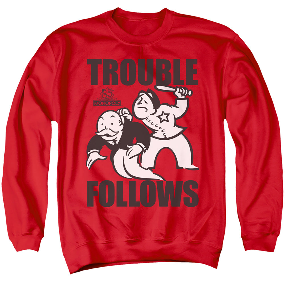 Men's Monopoly Trouble Follows Crewneck Sweatshirt product image 1