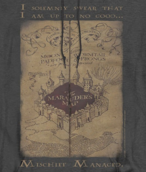 Harry Potter Marauders Map Words Heather Pullover Hoodie product image 2