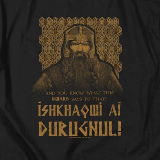 The Lord of the Rings ISHKHAQWI DURUGNUL T-Shirt