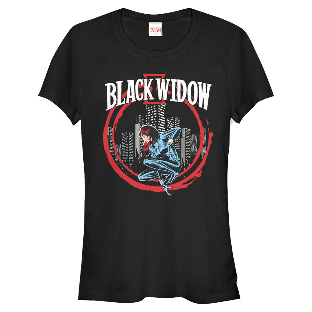 Junior's Marvel Widow in Circle T-Shirt product image 1