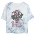 Junior's Marvel Pretty In Pink Bombard Tie-Dye Crop Top product image 1