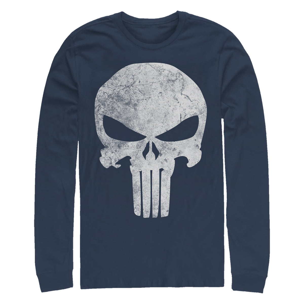 Men's Marvel Punisher Distresskull Long Sleeve T-Shirt product image 1