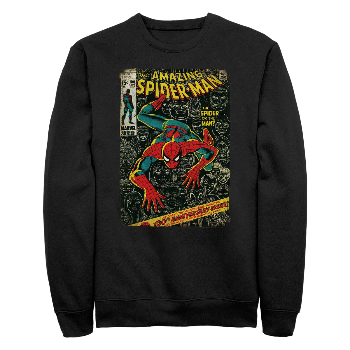 Men's Marvel Spidey FrontCover Sweatshirt product image 1