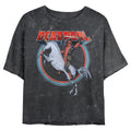 Junior's Marvel Deadpool on Unicorn Mineral Wash Crop Top product image 1