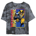 Junior's Marvel Classic Wolverine Bombard Tie-Dye Crop Top product image 1