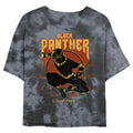 Junior's Marvel Black Panther Lighting Bombard Tie-Dye Crop product image 1
