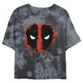 Junior's Marvel Deadpool Dead Eyes Bombard Tie-Dye Crop Top product image 1
