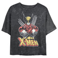 Junior's Marvel Vintage Wolverine Mineral Wash Crop Top product image 1