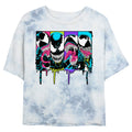 Junior's Marvel Neon Venom Bombard Tie-Dye Crop Top T-Shirt product image 1