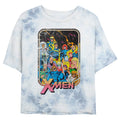 Junior's Marvel XMEN 70'S IRON ON Bombard Tie-Dye Crop Top product image 1