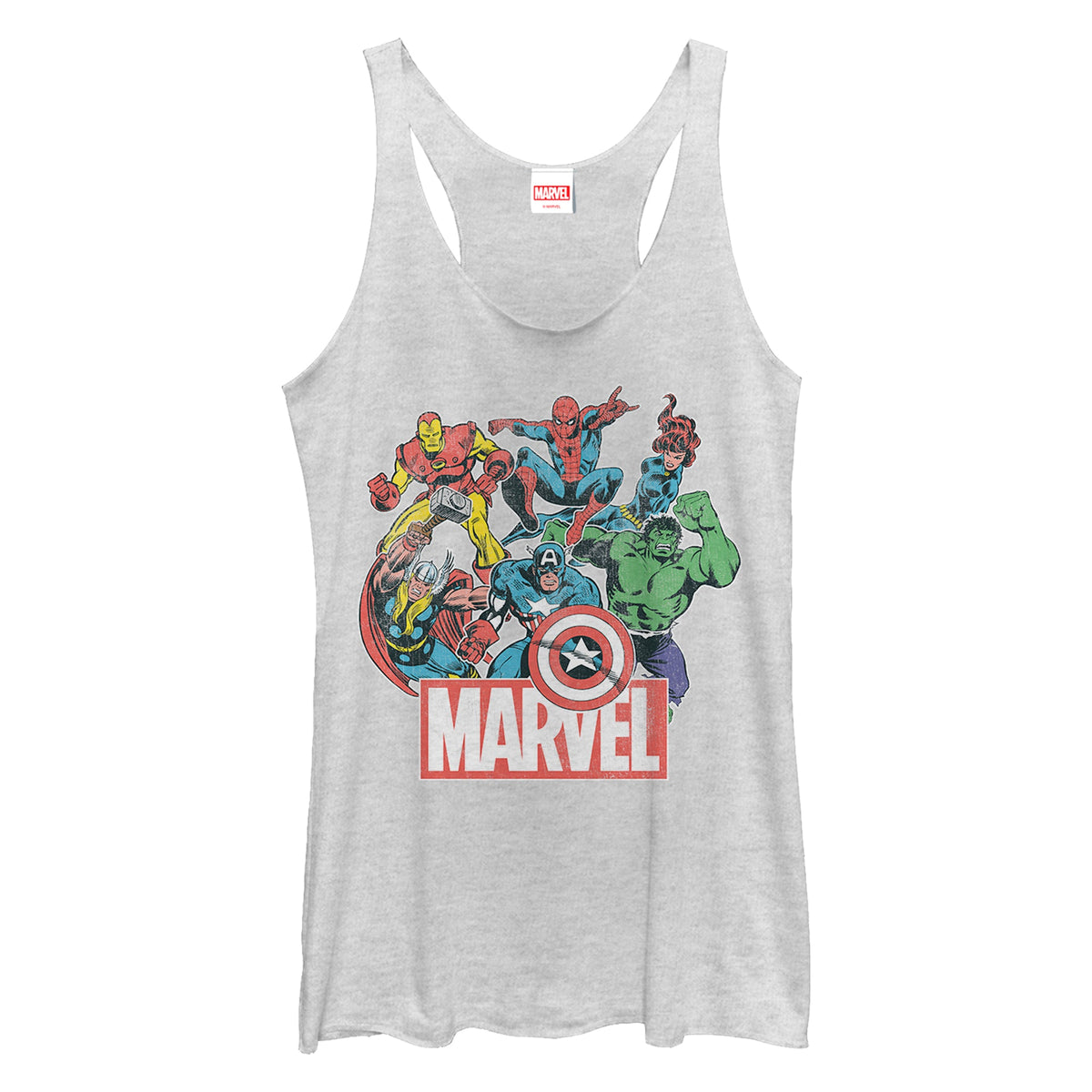 Junior's Marvel Heroes of Today Tank Top