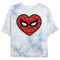 Junior's Marvel Spidey Heartbreaker Bombard Tie-Dye Crop product image 1