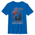 Boy's Marvel Spider-Man Swinging 5th Birthday T-Shirt product image 1