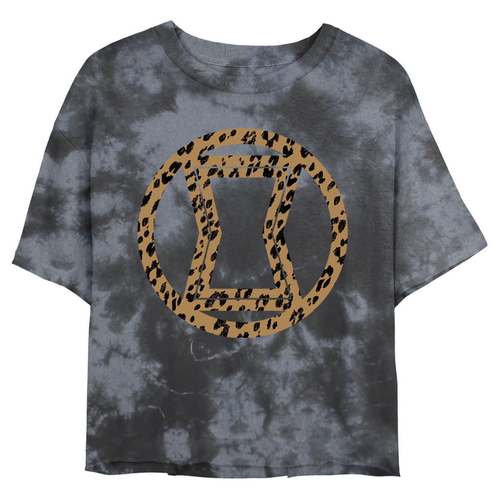 Junior's Marvel Widow Icon Leopard Fill Bombard Tie-Dye product image 1