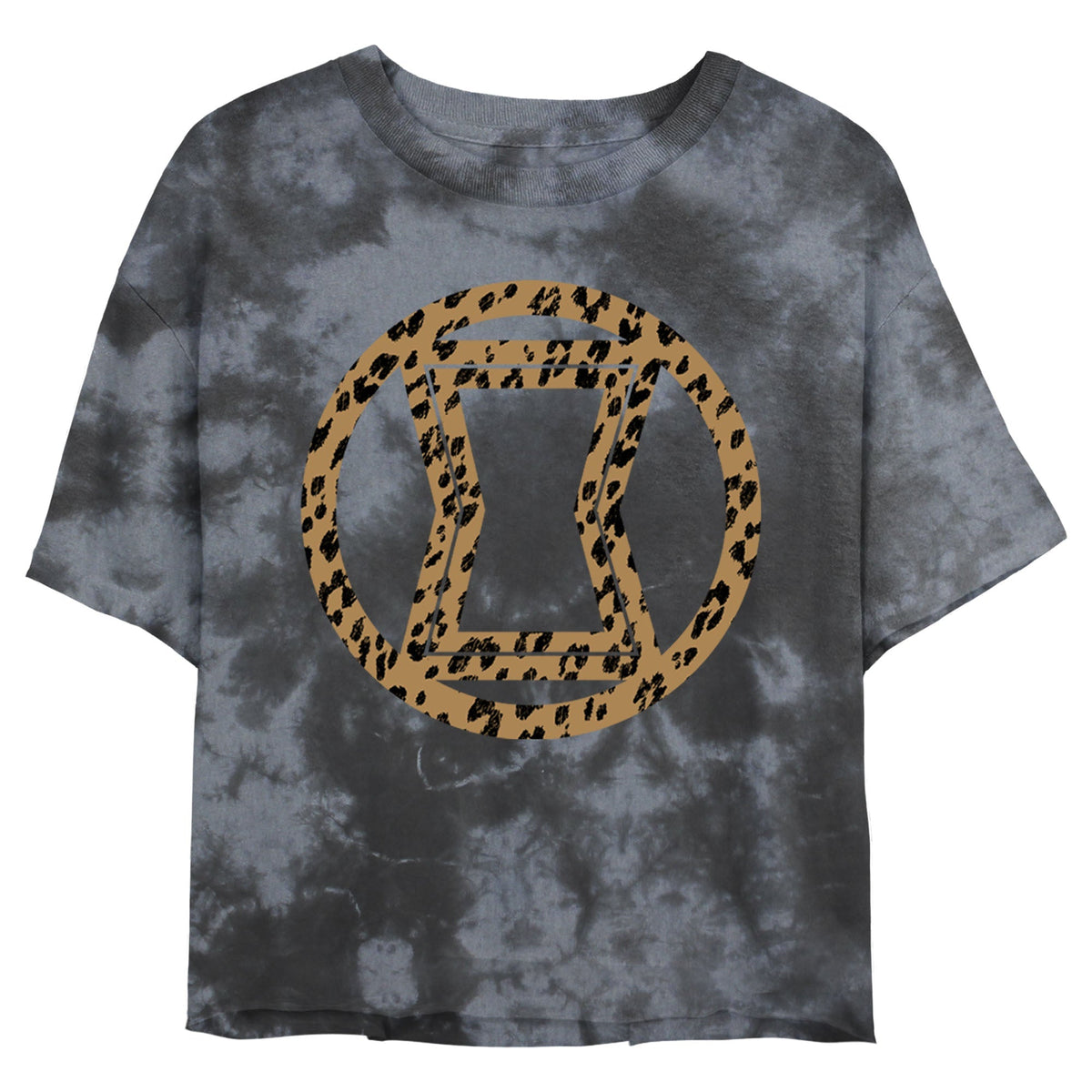 Junior's Marvel Widow Icon Leopard Fill Bombard Tie-Dye product image 1