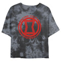 Junior's Marvel Power of Black Widow Bombard Tie-Dye Crop product image 1