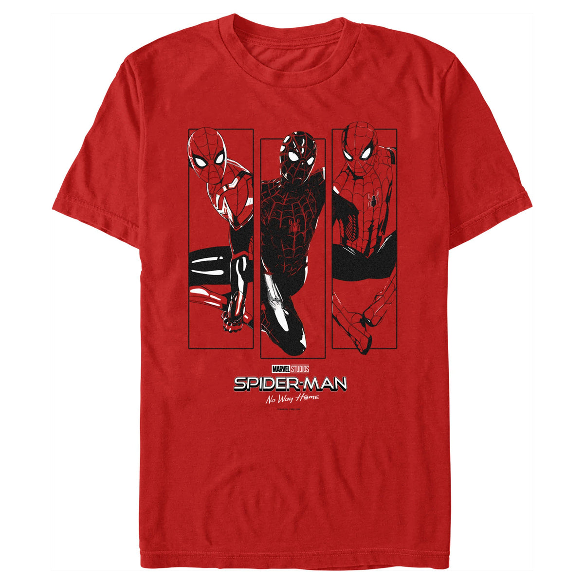 Men's Marvel Spider-Man No Way Home Trio Of Spidey T-Shirt product image 1