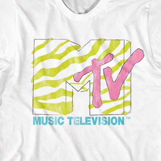 MTV Neon Zebra Logo T-Shirt product image 2