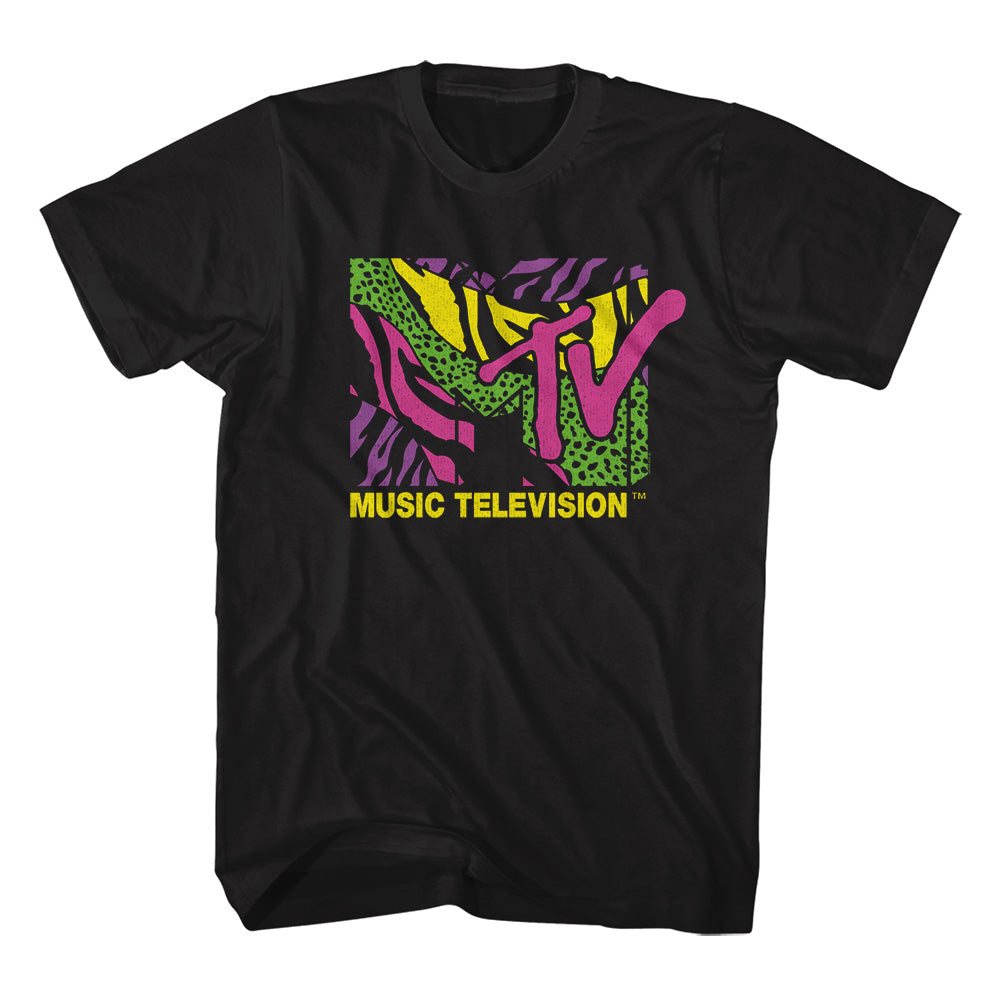 MTV Leopard and Zebra Print Logo T-Shirt product image 1
