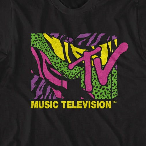 MTV Leopard and Zebra Print Logo T-Shirt product image 2