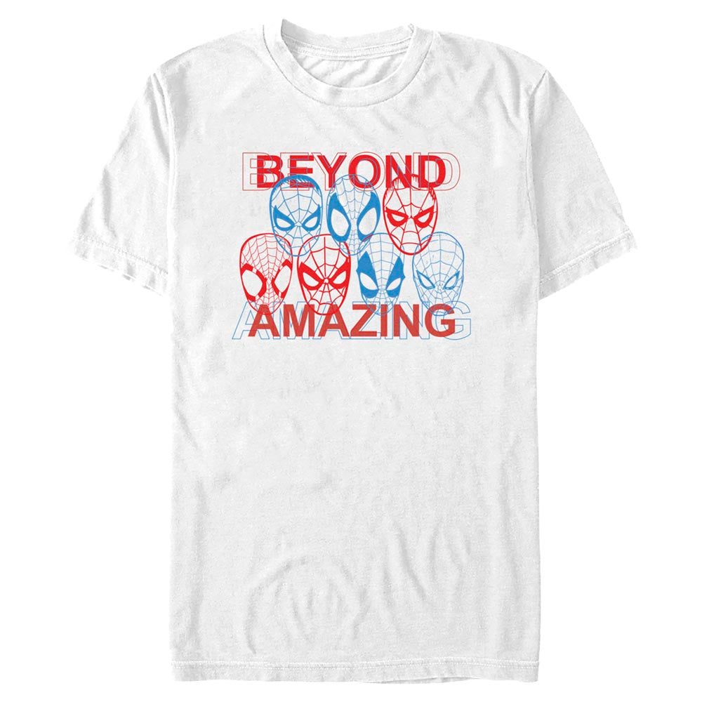 Men's Marvel Spider-Man Beyond Amazing SPIDEY MASKS T-Shirt product image 1