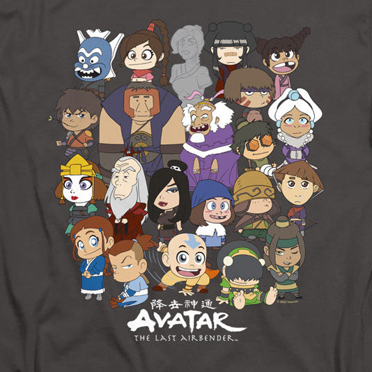 Avatar The Last Airbender Chibi Group Long Sleeve T-Shirt product image 2