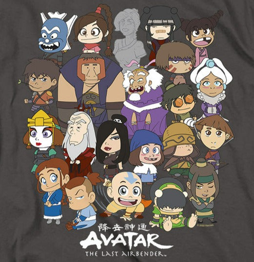 Avatar The Last Airbender Chibi Group T-Shirt product image 2