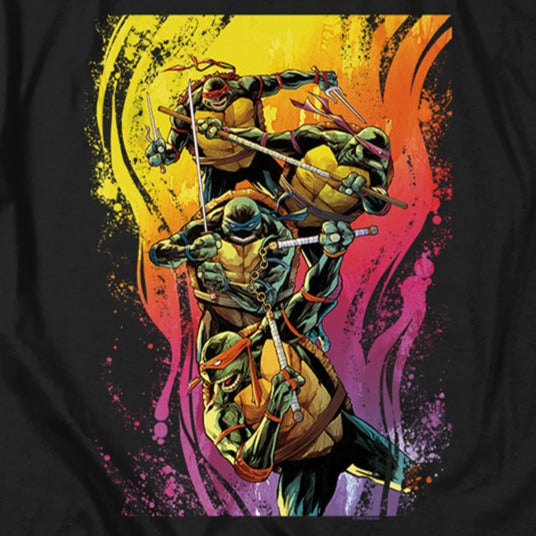 Teenage Mutant Ninja Turtles Hot Rainbow Warriors T-Shirt product image 2