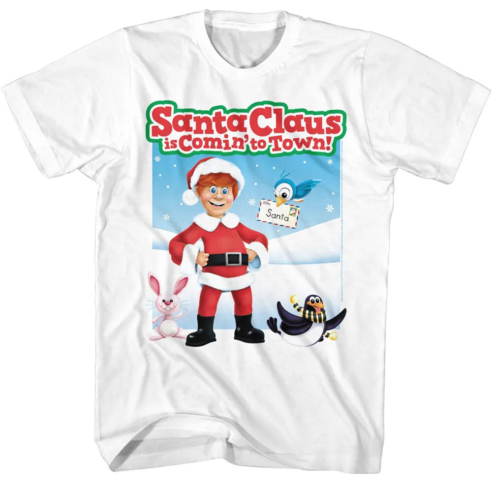 Santa Claus Is Comin To Town Kris Christmas Tee product image 1