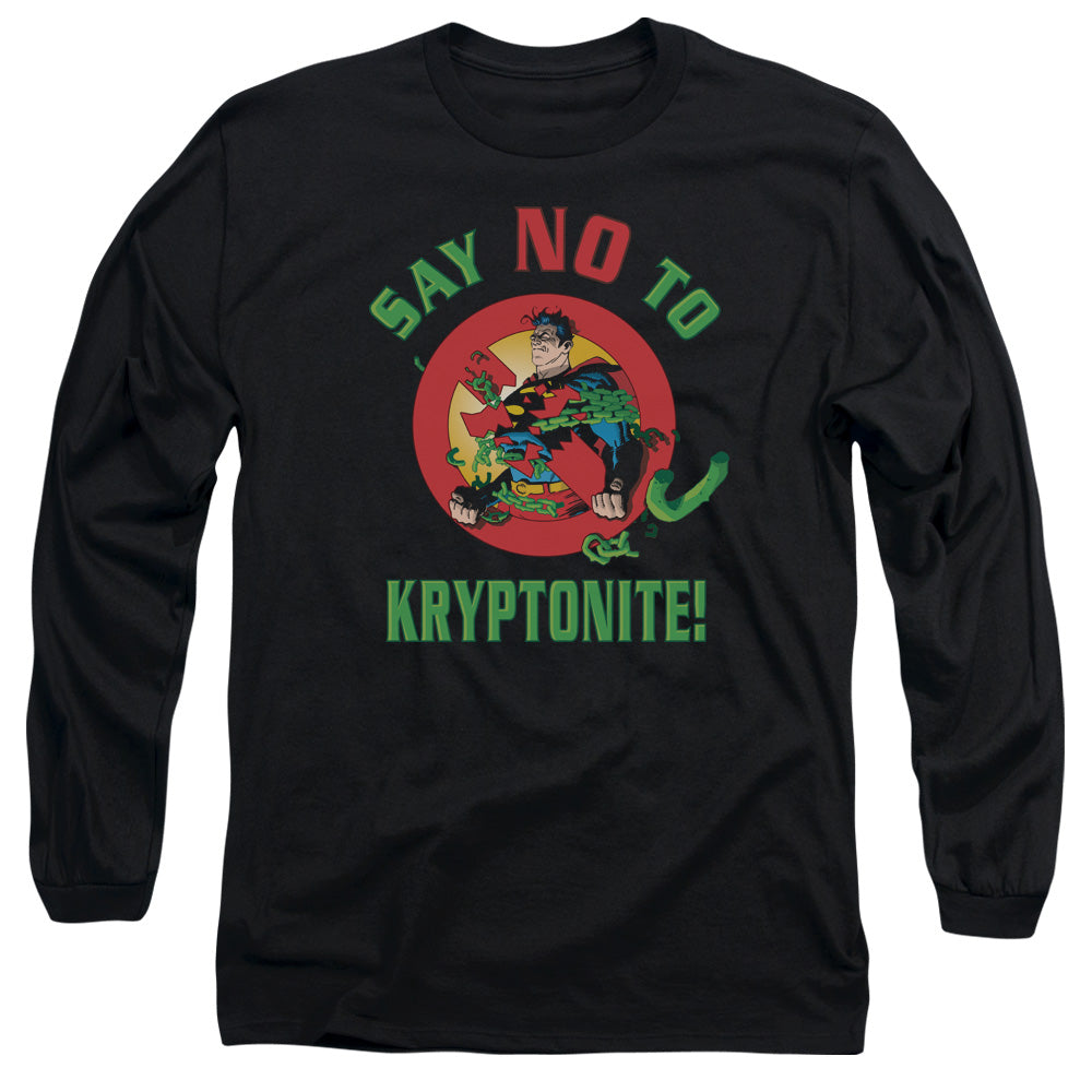 Men's DC Comics Superman Say No To Kryptonite Long Sleeve product image 1