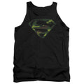 DC Comics Superman Distressed Camo Shield Tank Top