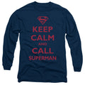 Men's DC Comics Superman Call Long Sleeve Tee product image 1