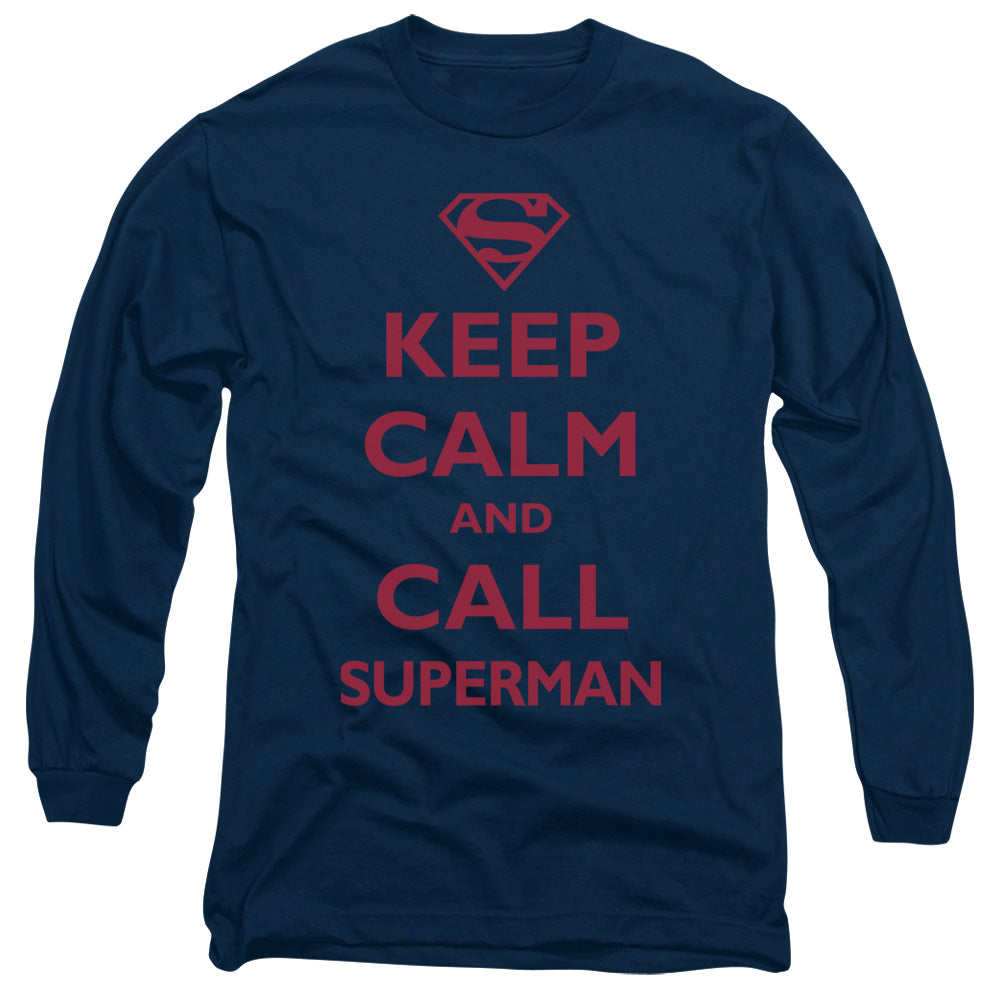 Men's DC Comics Superman Call Long Sleeve Tee product image 1