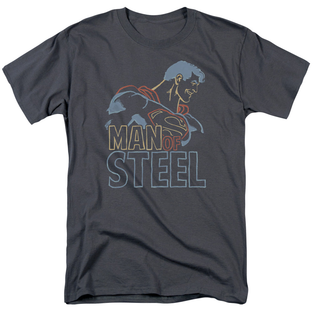 Men's DC Comics Superman Colored Lines Tee product image 1