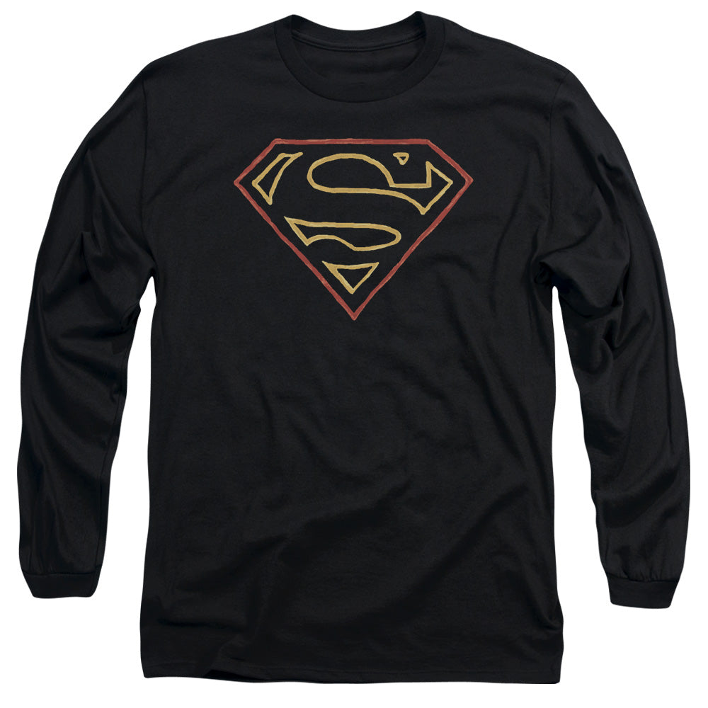 Men's DC Comics Superman Colored Shield Long Sleeve Tee product image 1
