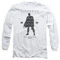 Men's DC Comics Superman Paisley Silhouette Long Sleeve Tee product image 1