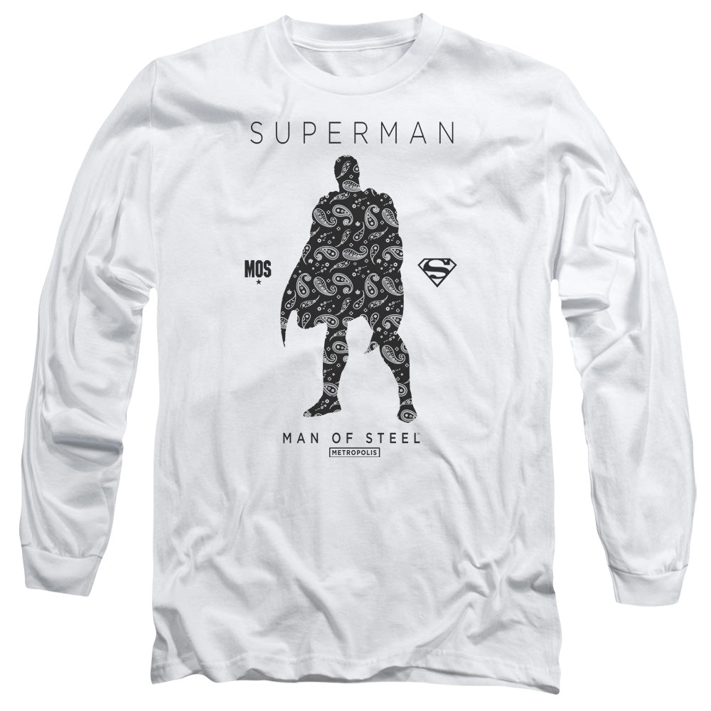Men's DC Comics Superman Paisley Silhouette Long Sleeve Tee product image 1