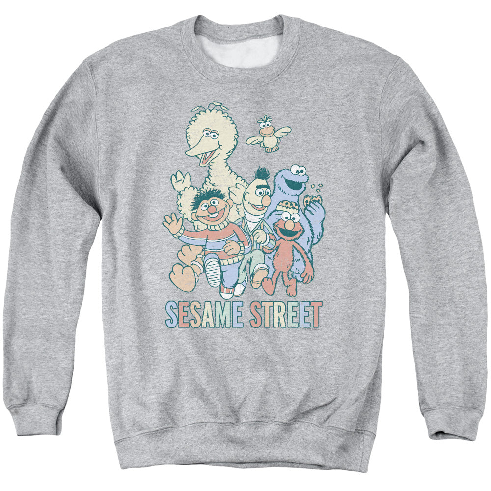 Men's Sesame Street Colorful Group Sweatshirt product image 1