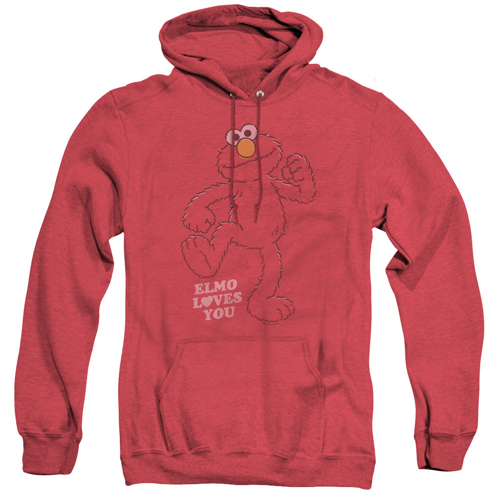 Sesame Street Elmo Loves You Heather Pullover Hoodie product image 1