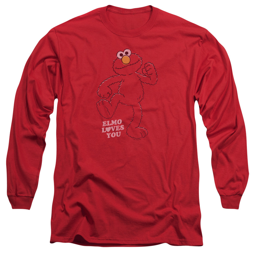 Men's Sesame Street Elmo Loves You Long Sleeve Tee product image 1