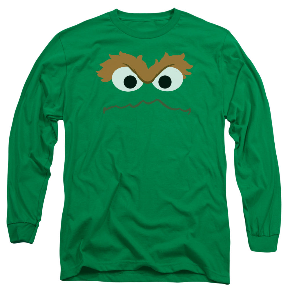 Men's Sesame Street Oscar Face Long Sleeve Tee product image 1