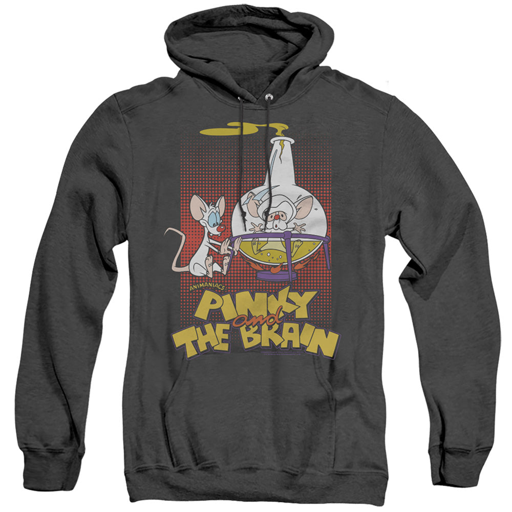 Men's Pinky And The Brain Lab Flask Heather Pullover Hoodie product image 1
