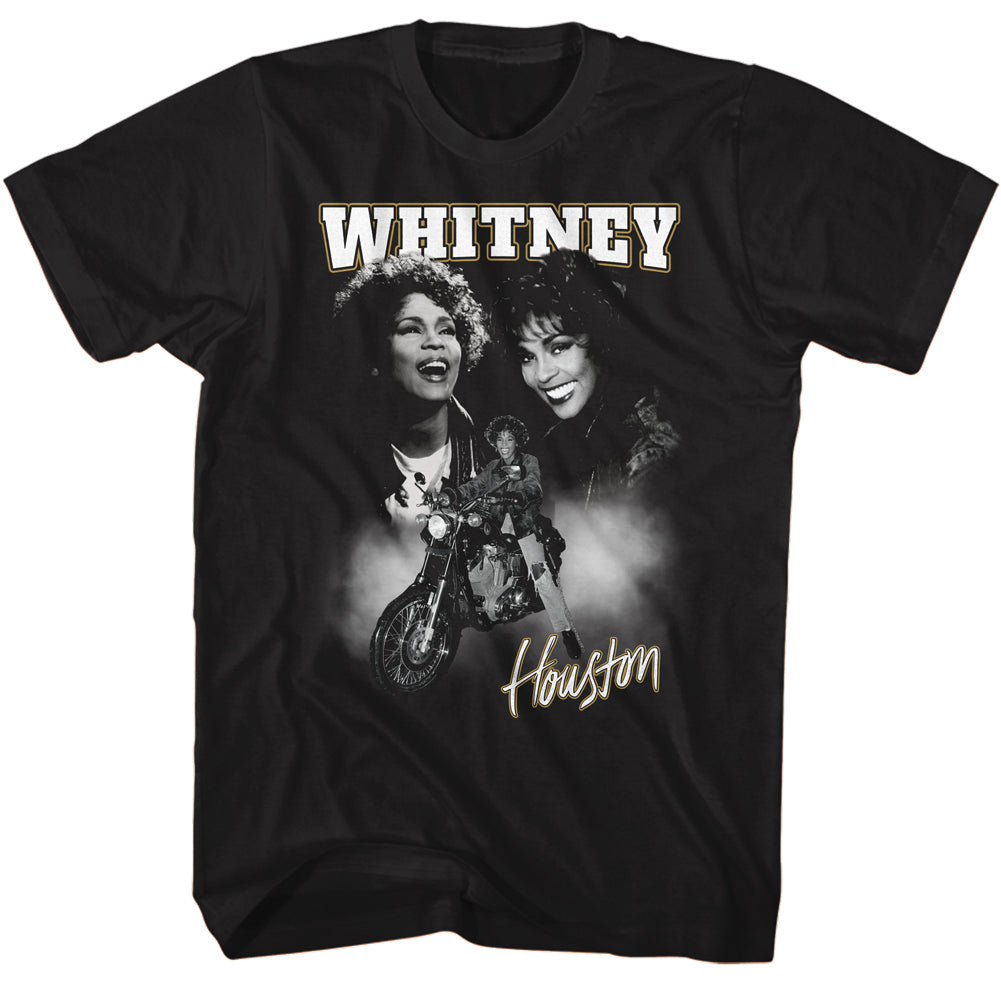 Whitney Houston Motorcycle Collage T-Shirt product image 1